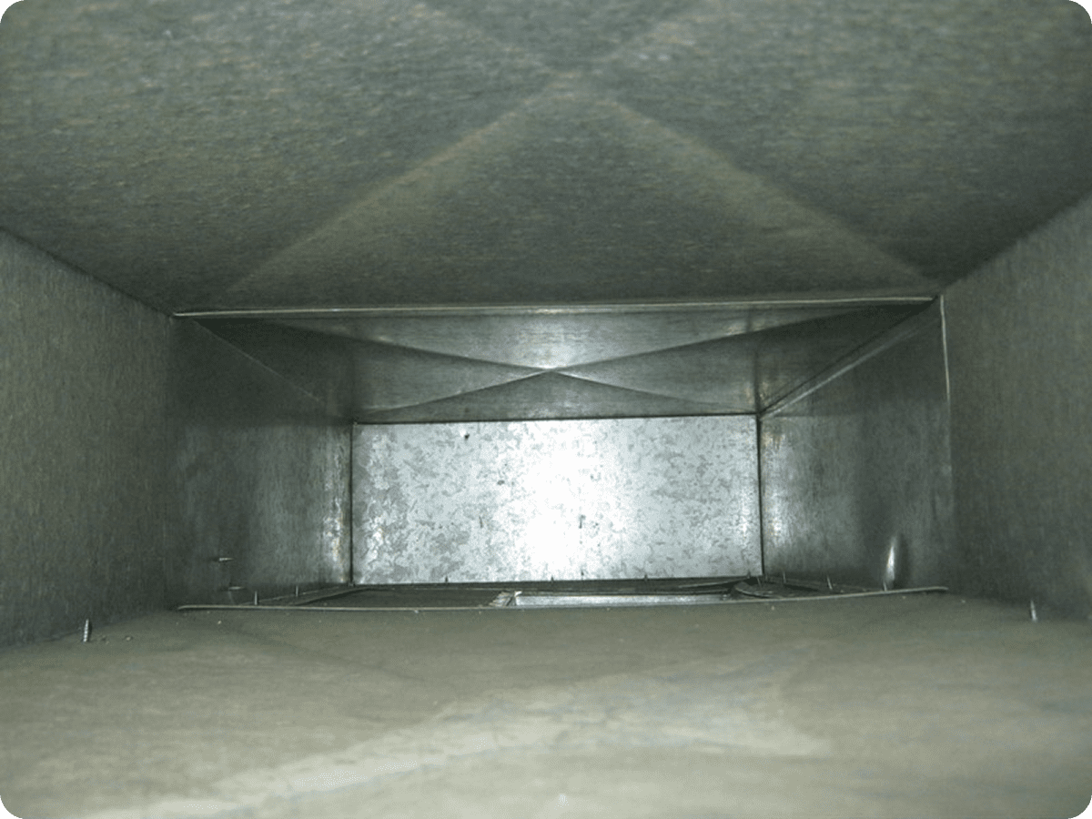Clean metal air duct system